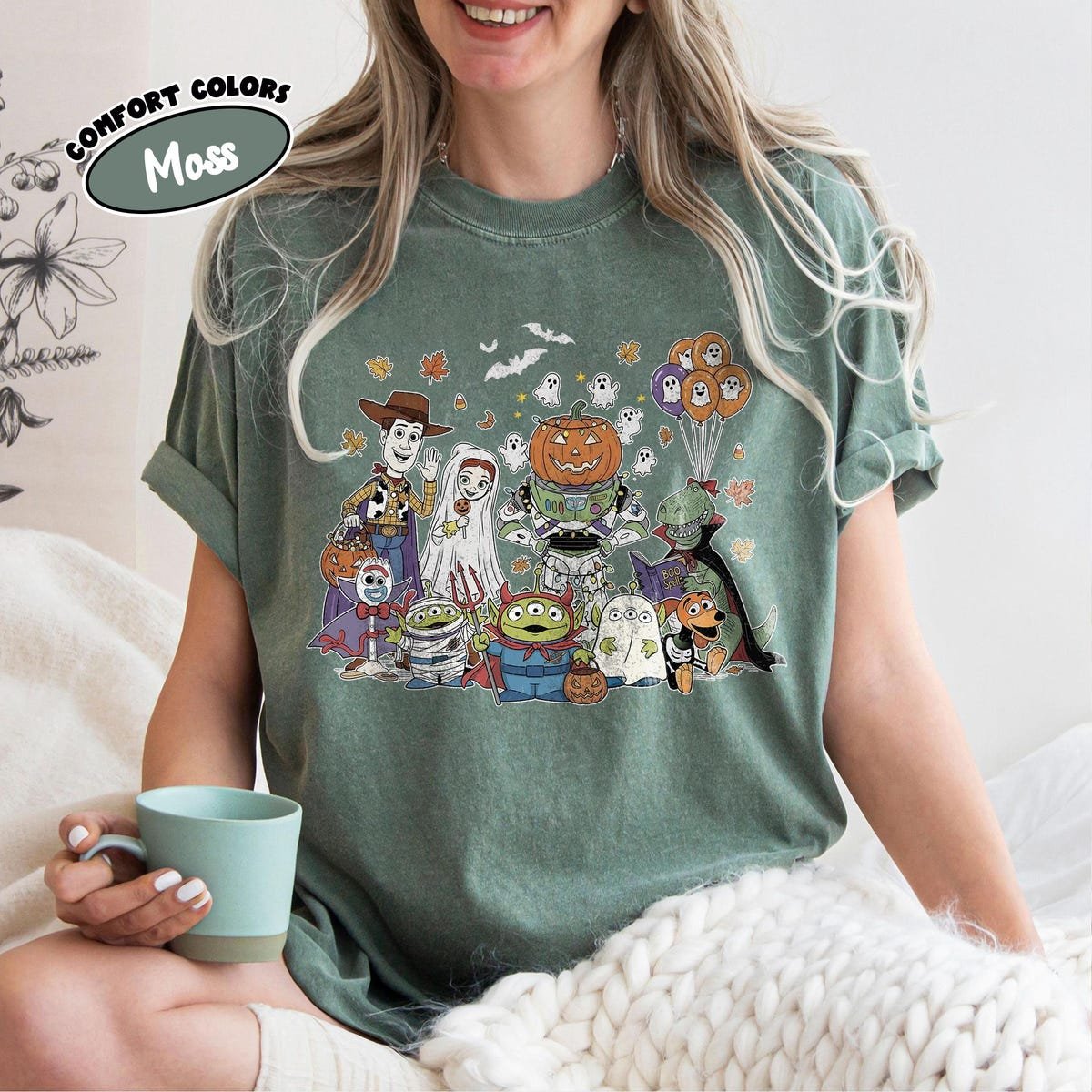 Toy Story Halloween Shirt Buzz Lightyear Pumpkin Disney Family Tee
