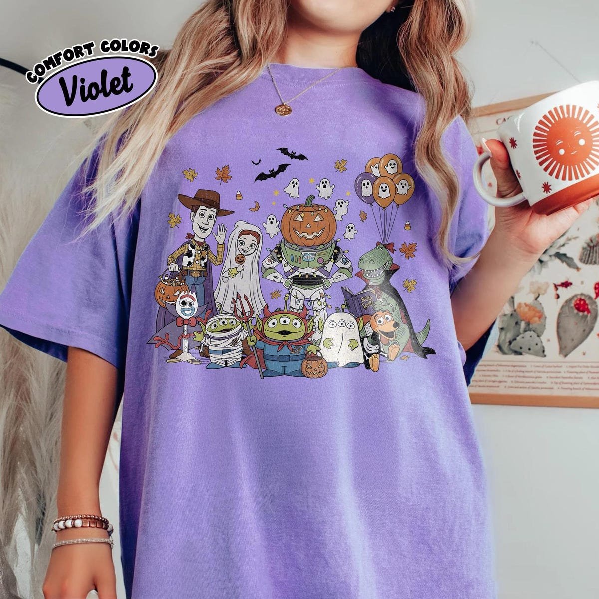 Toy Story Halloween Shirt Buzz Lightyear Pumpkin Disney Family Tee