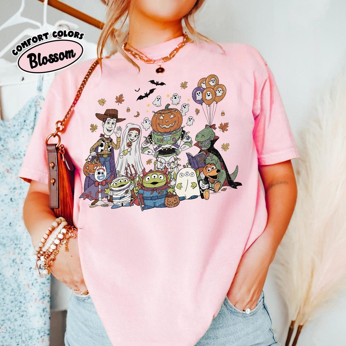 Toy Story Halloween Shirt Buzz Lightyear Pumpkin Disney Family Tee