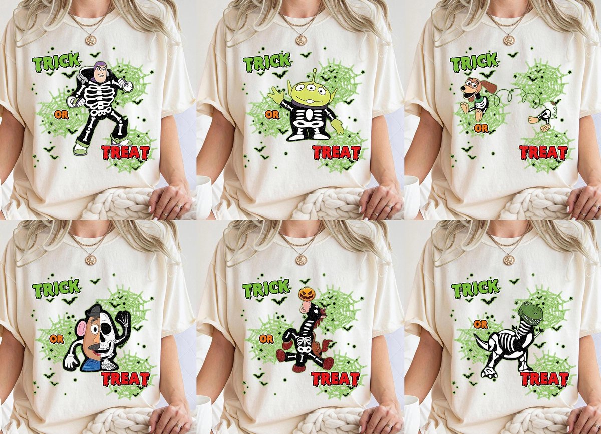 Toy Story Halloween Shirt Retro Buzz Woody Jessie Tee 2025