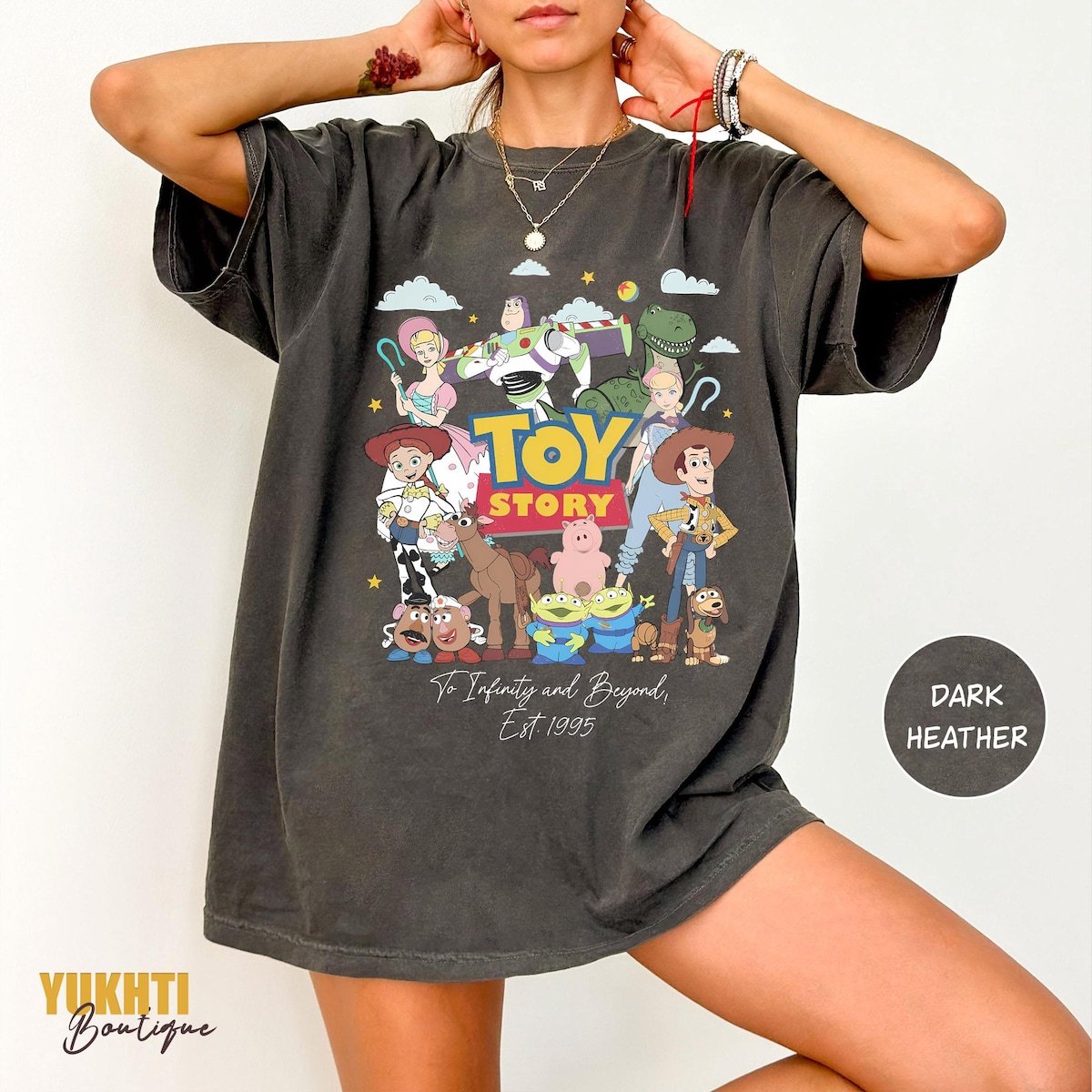 Toy Story Shirt Retro Disney To Infinity and Beyond Birthday Tee