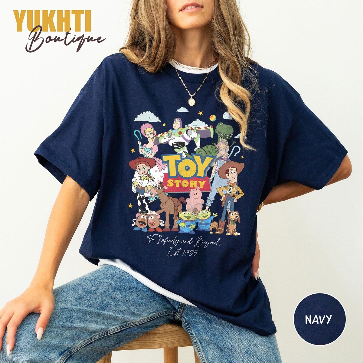 Toy Story Shirt Retro Disney To Infinity and Beyond Birthday Tee