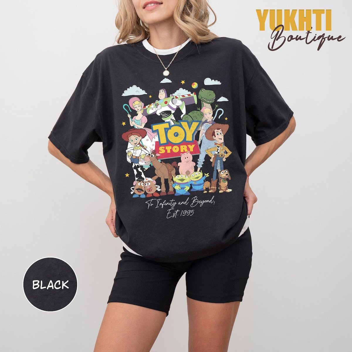 Toy Story Shirt Retro Disney To Infinity and Beyond Birthday Tee
