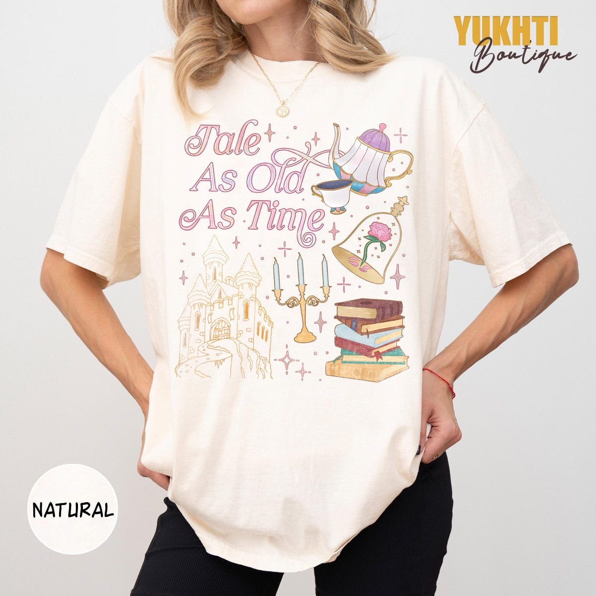 Vintage Beauty And The Beast Shirt Disney Princess Belle Tee