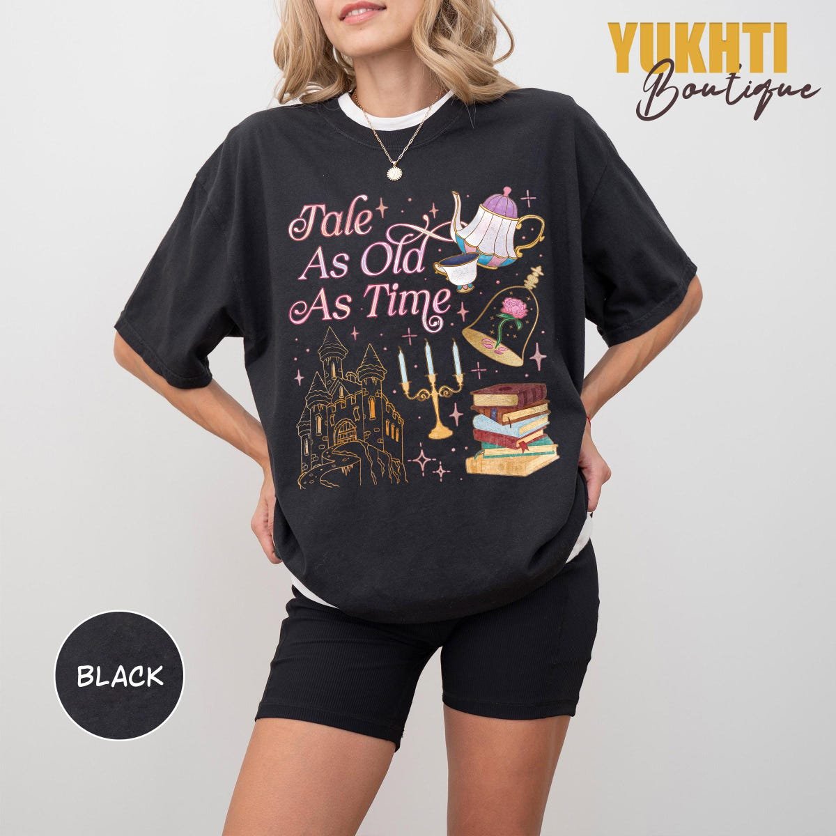 Vintage Beauty And The Beast Shirt Disney Princess Belle Tee