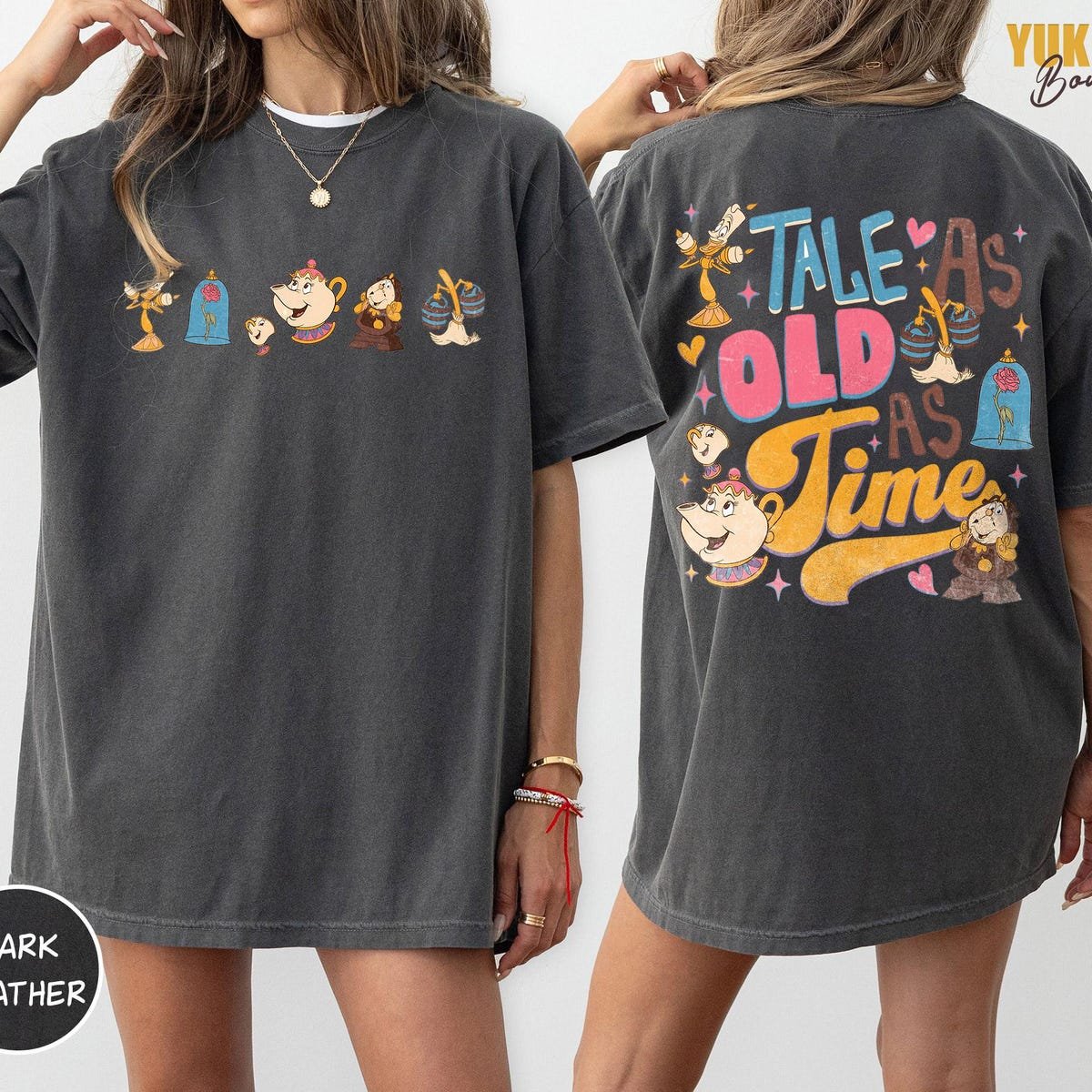 Vintage Beauty and the Beast Shirt Disney Princess Bella Apparel