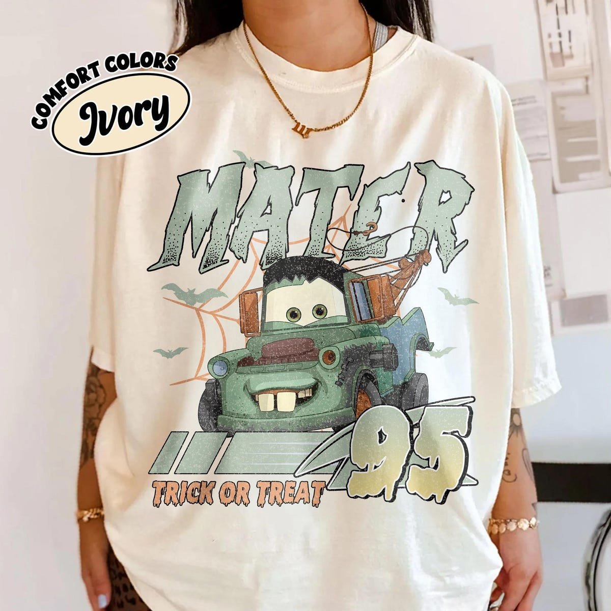 Vintage Cars Halloween Shirt Disney Characters Tee