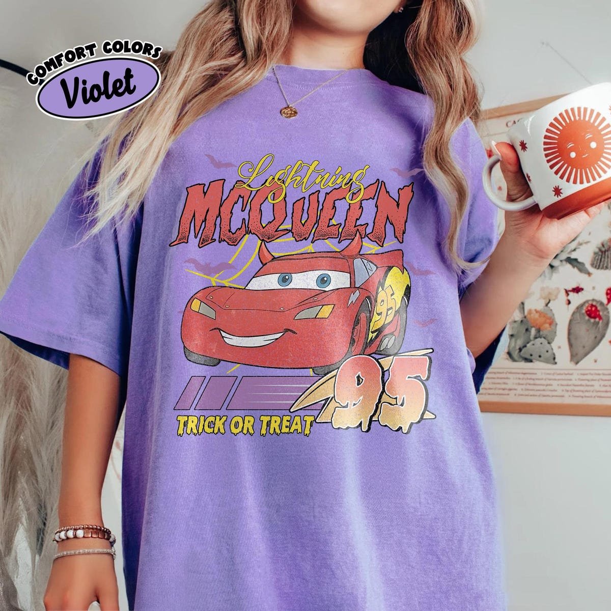 Vintage Cars Halloween Shirt Disney Characters Tee