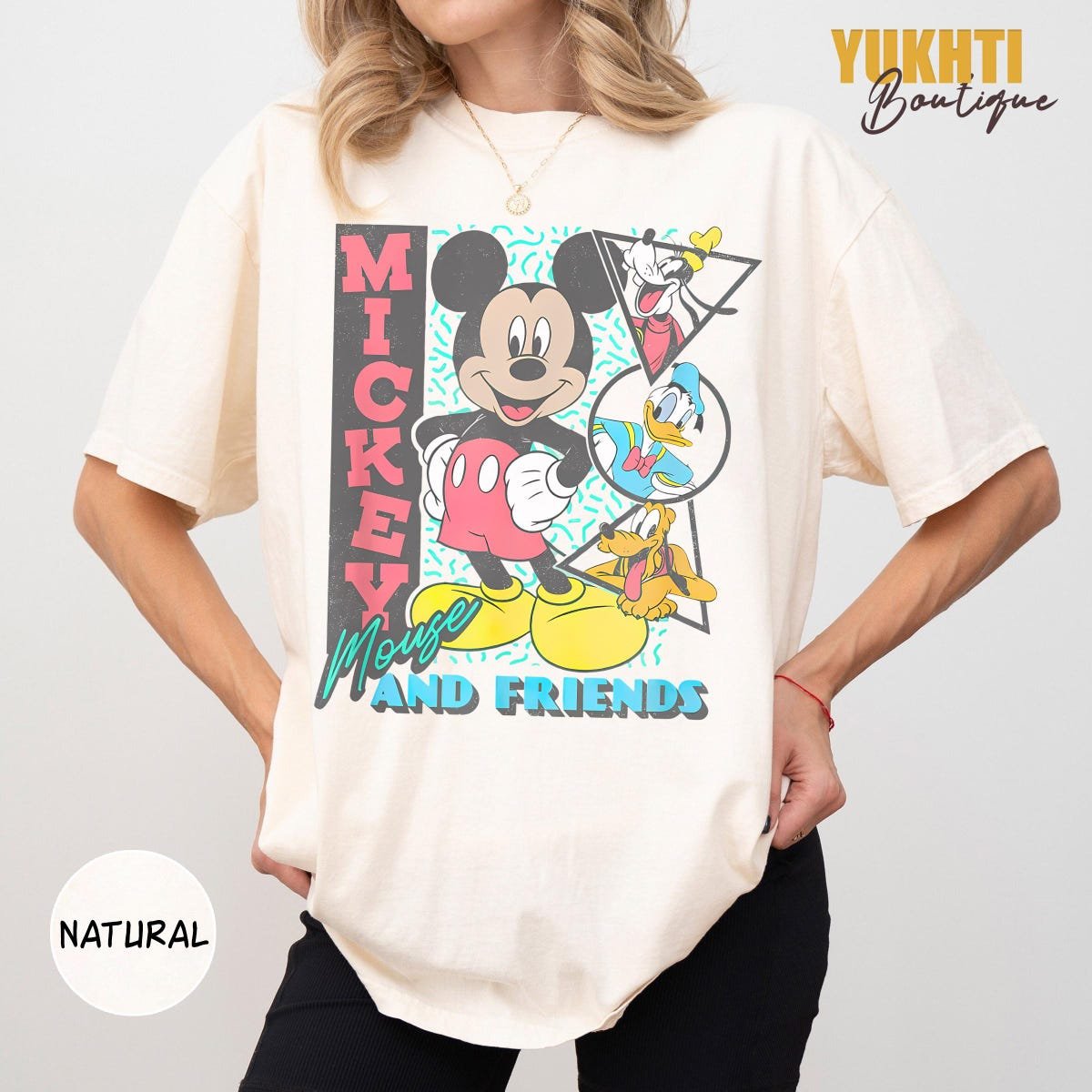 Vintage Disney 90s Mickey Mouse and Friends Disneyland T-Shirts