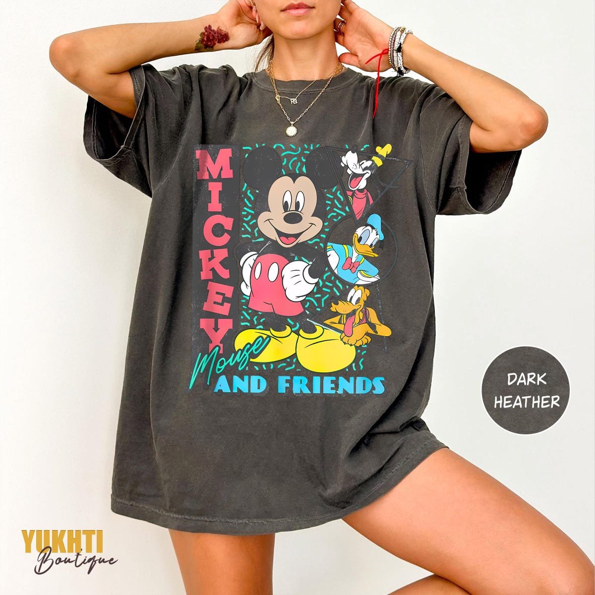 Vintage Disney 90s Mickey Mouse and Friends Disneyland T-Shirts