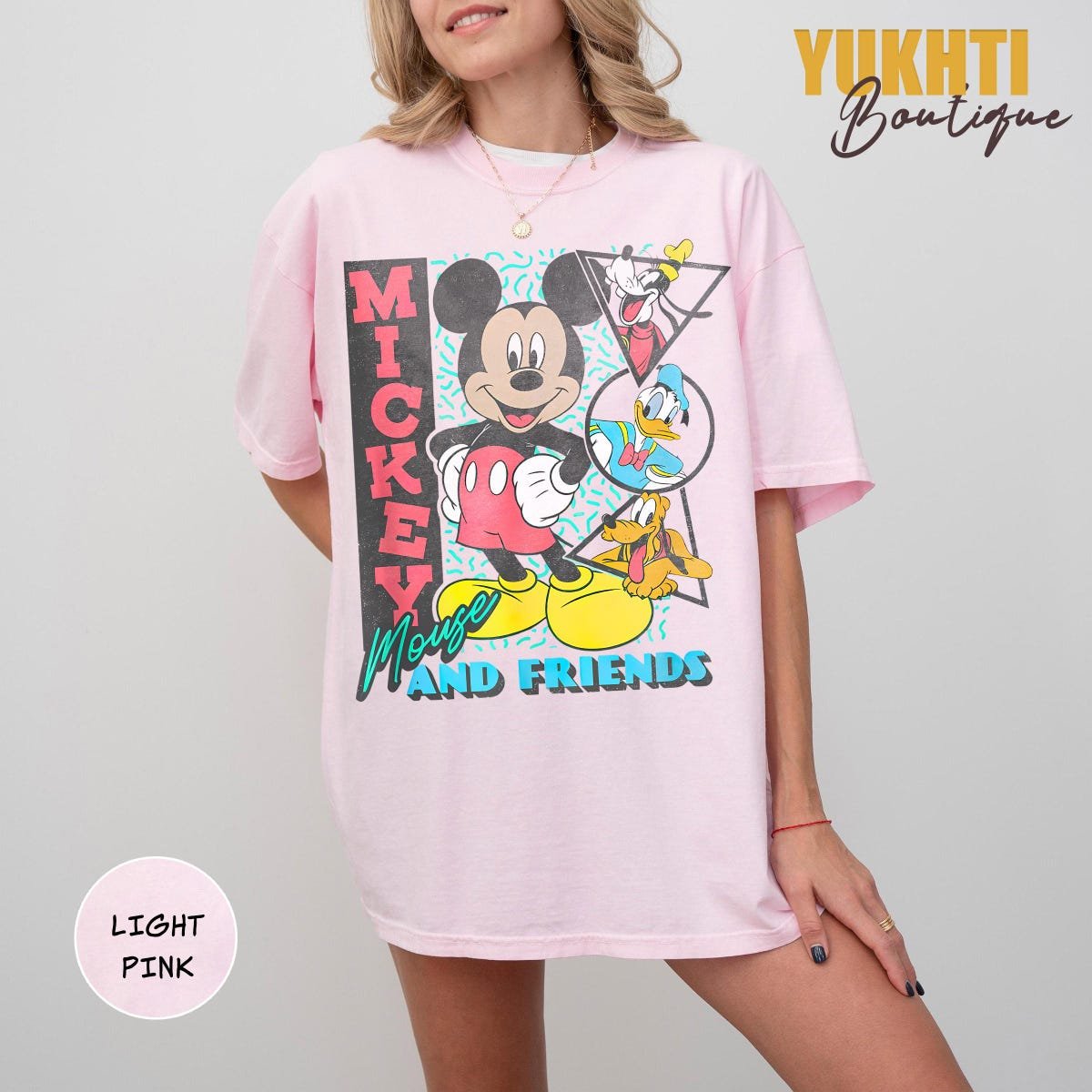 Vintage Disney 90s Mickey Mouse and Friends Disneyland T-Shirts