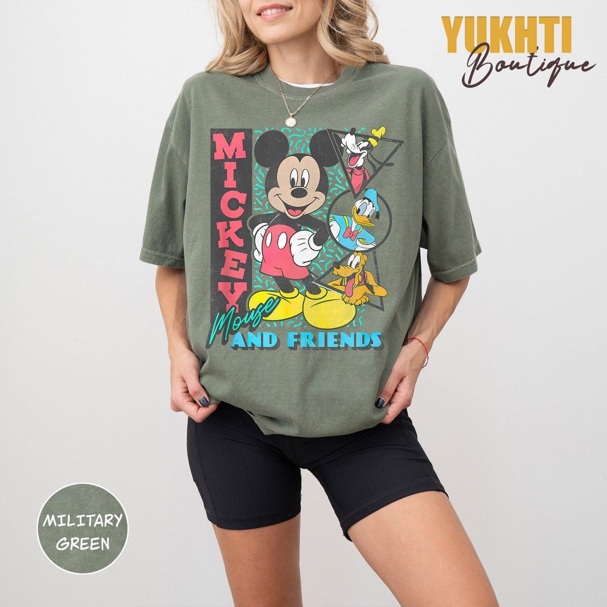 Vintage Disney 90s Mickey Mouse and Friends Disneyland T-Shirts