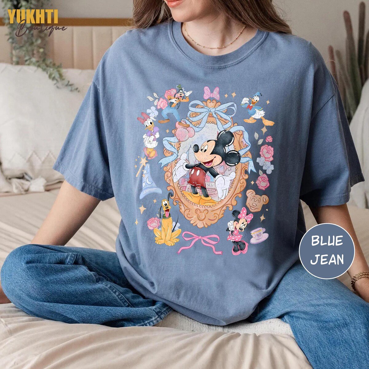 Vintage Disney Characters Shirt Mickey Friends Magic Castle Tee