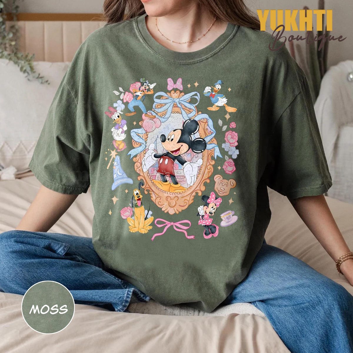 Vintage Disney Characters Shirt Mickey Friends Magic Castle Tee