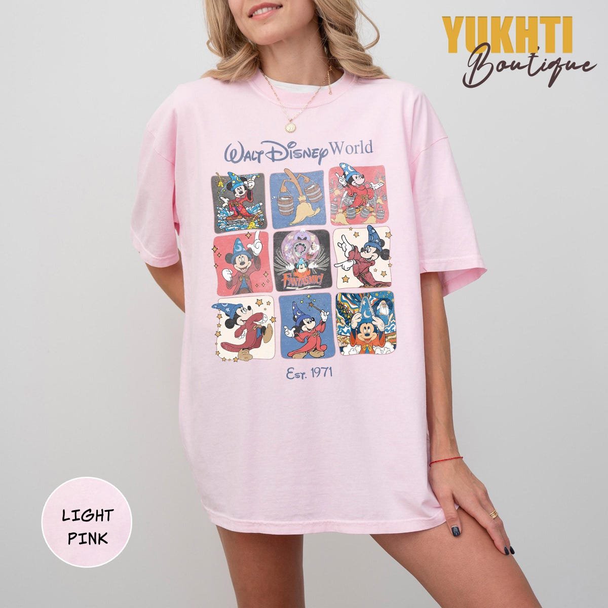Vintage Disney Fantasia Shirts Mickey Mouse Retro Tee Classic Disney Shirt