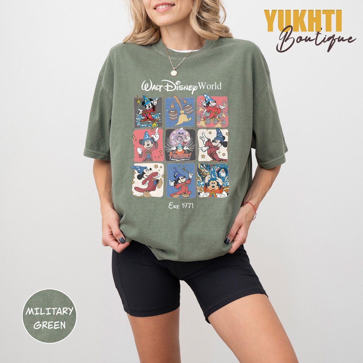 Vintage Disney Fantasia Shirts Mickey Mouse Retro Tee Classic Disney Shirt