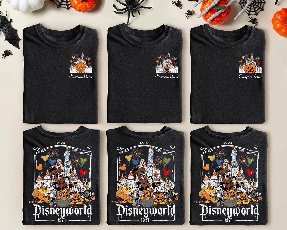 Vintage Disney Halloween Shirt Retro Mickey Friends Tee