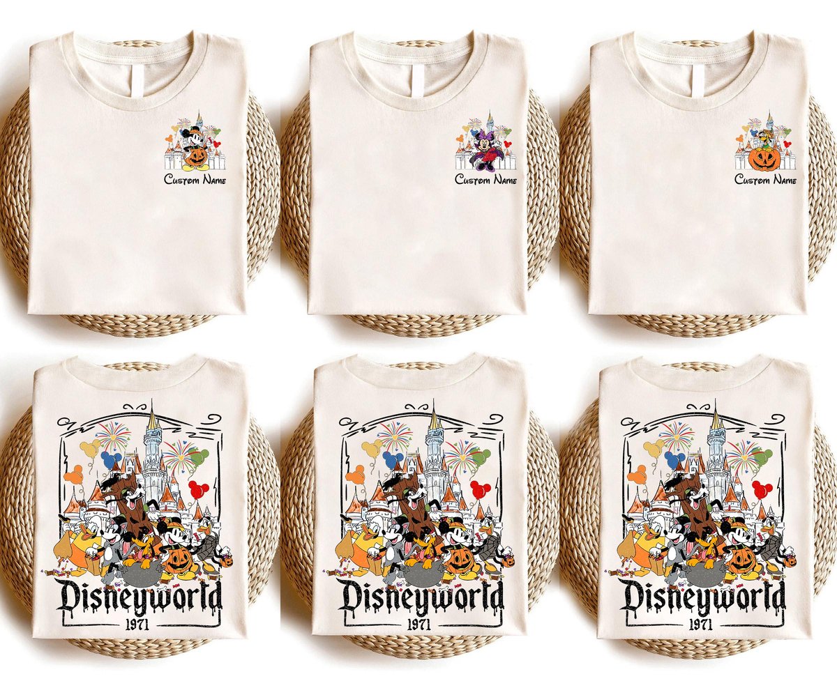 Vintage Disney Halloween Shirt Retro Mickey Friends Tee