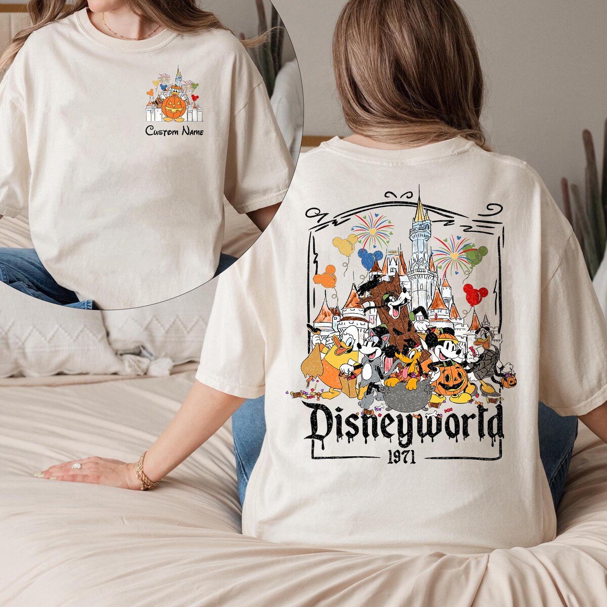 Vintage Disney Halloween Shirt Retro Mickey Friends Tee