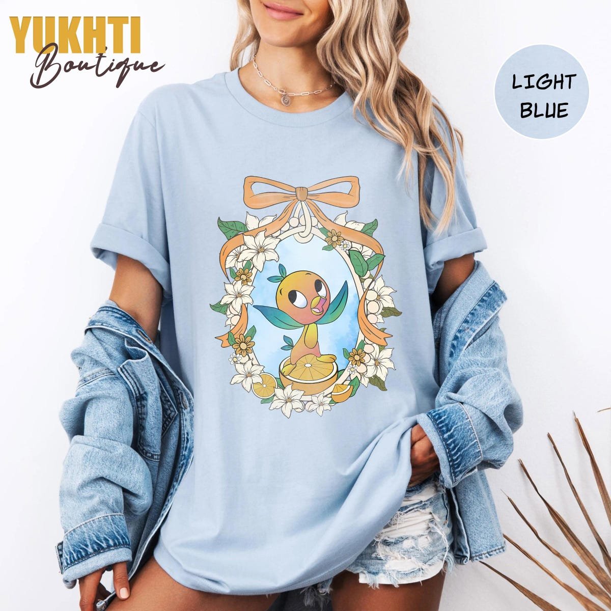 Vintage Disney Orange Bird Shirt Flower and Garden 2025 Epcot Family Tee