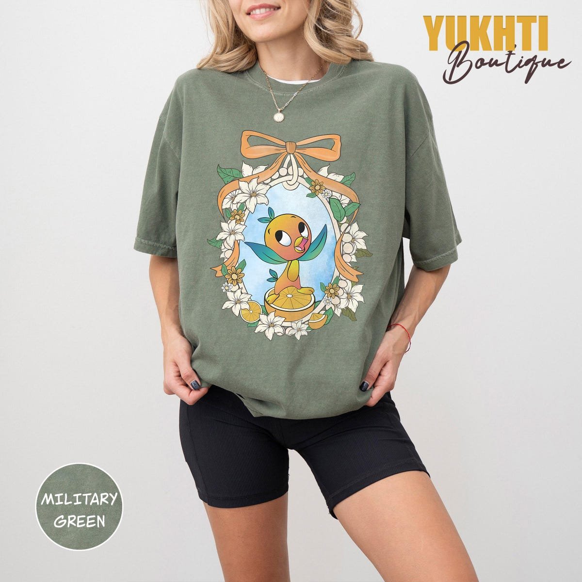 Vintage Disney Orange Bird Shirt Flower and Garden 2025 Epcot Family Tee