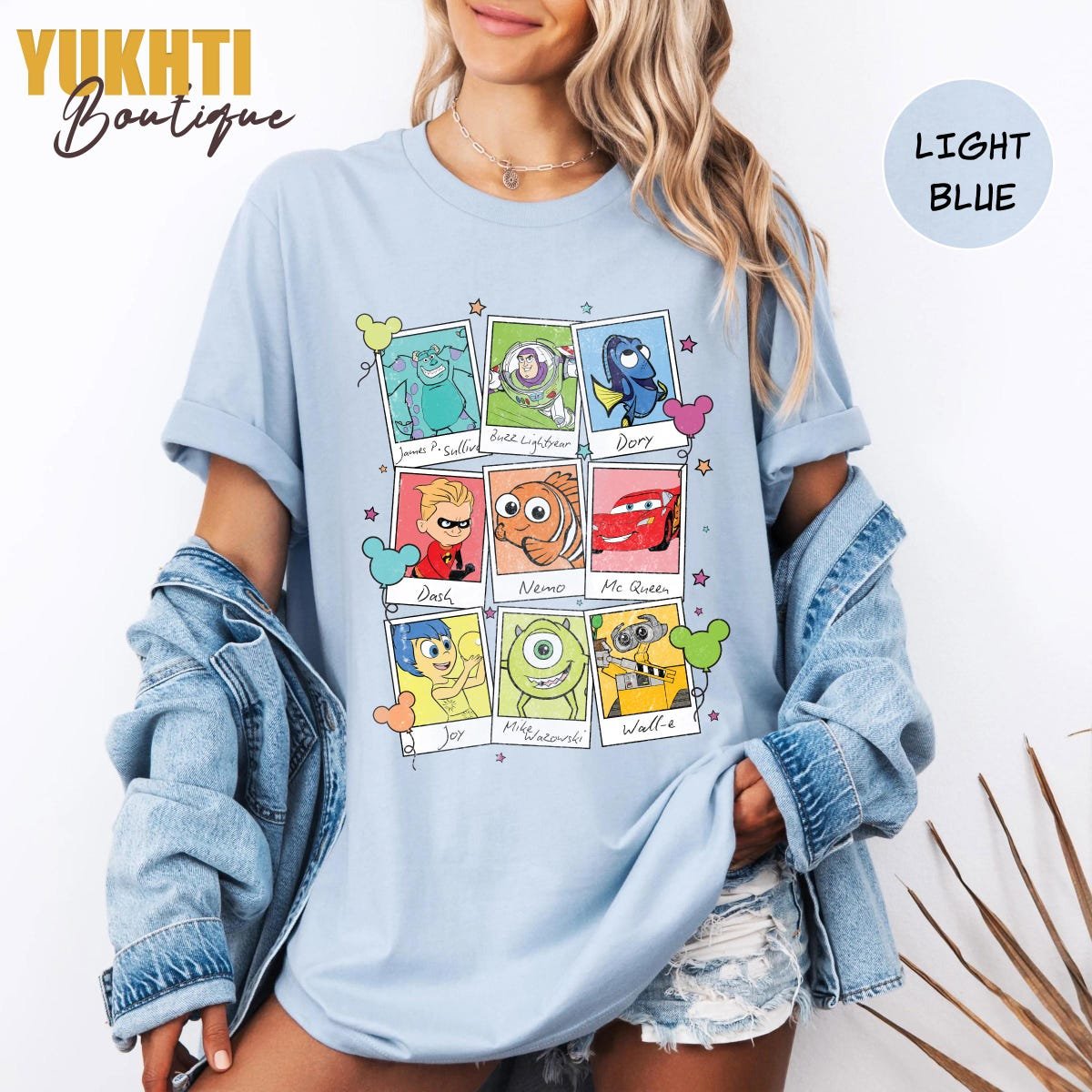 Vintage Disney Pixar Shirts McQueen Tee for Disneyland Pixar Fest 2025