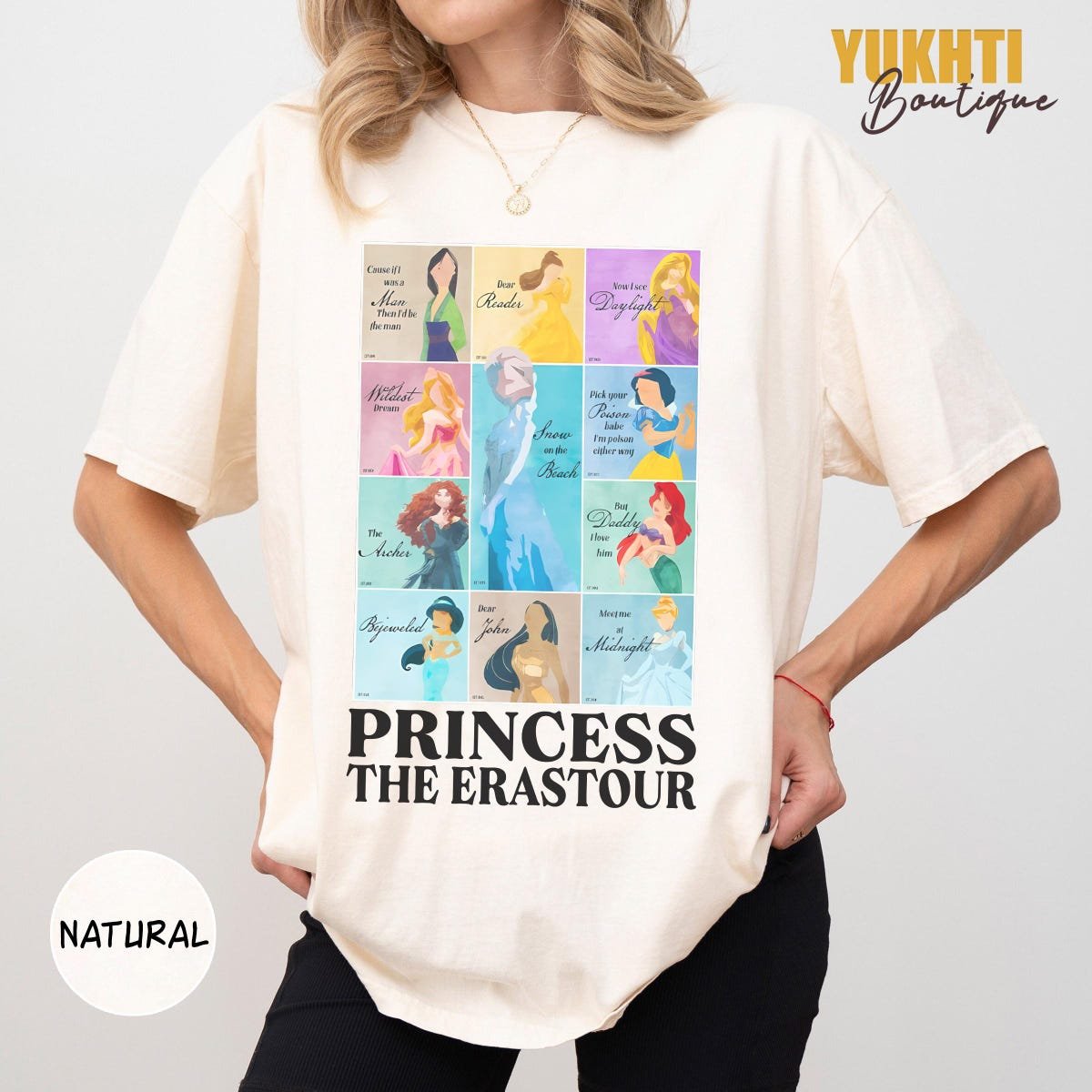 Vintage Disney Princess Shirt Ariel Cinderella Disneyland Trip