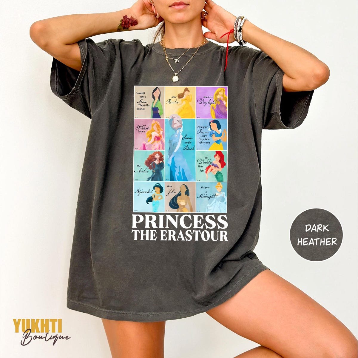 Vintage Disney Princess Shirt Ariel Cinderella Disneyland Trip