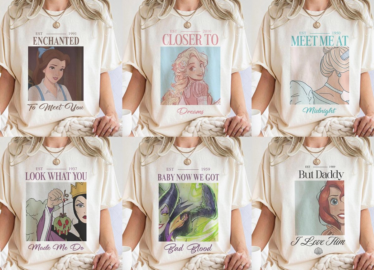 Vintage Disney Princess Shirts Cinderella Midnight Tee Walt Disney Parks