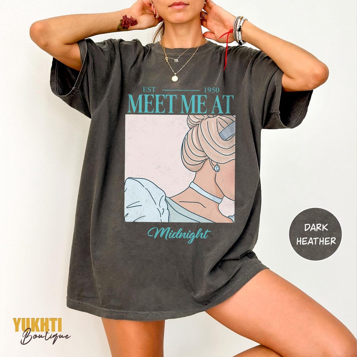 Vintage Disney Princess Shirts Cinderella Midnight Tee Walt Disney Parks