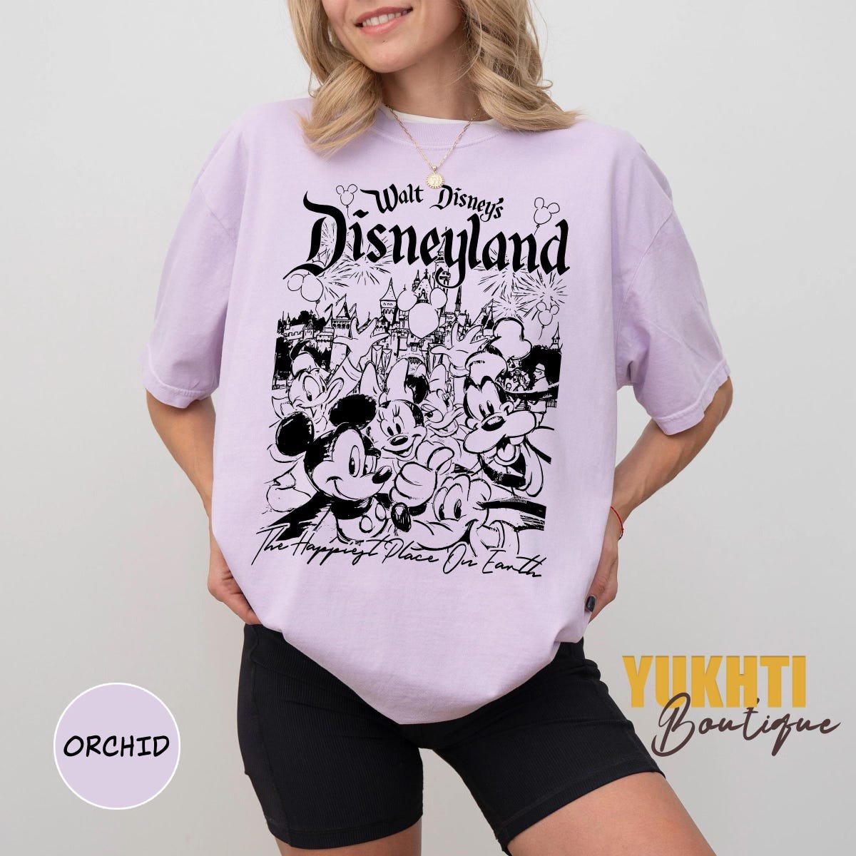 Vintage Disneyland Graphic Tee Mickey Minnie Donald Goofy Shirt