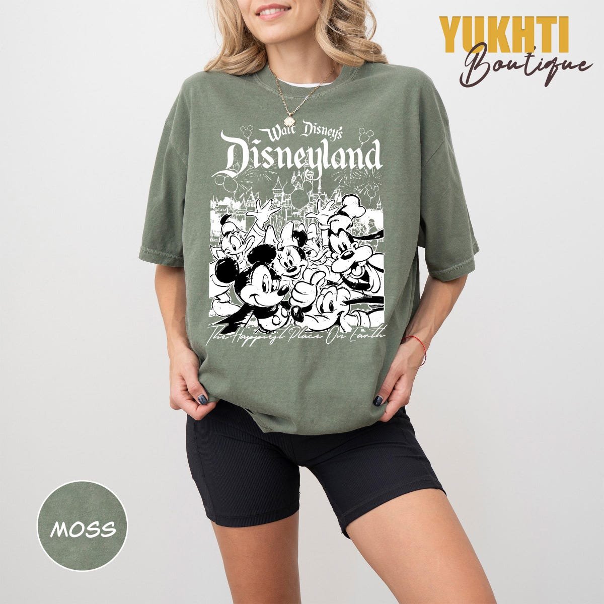 Vintage Disneyland Graphic Tee Mickey Minnie Donald Goofy Shirt