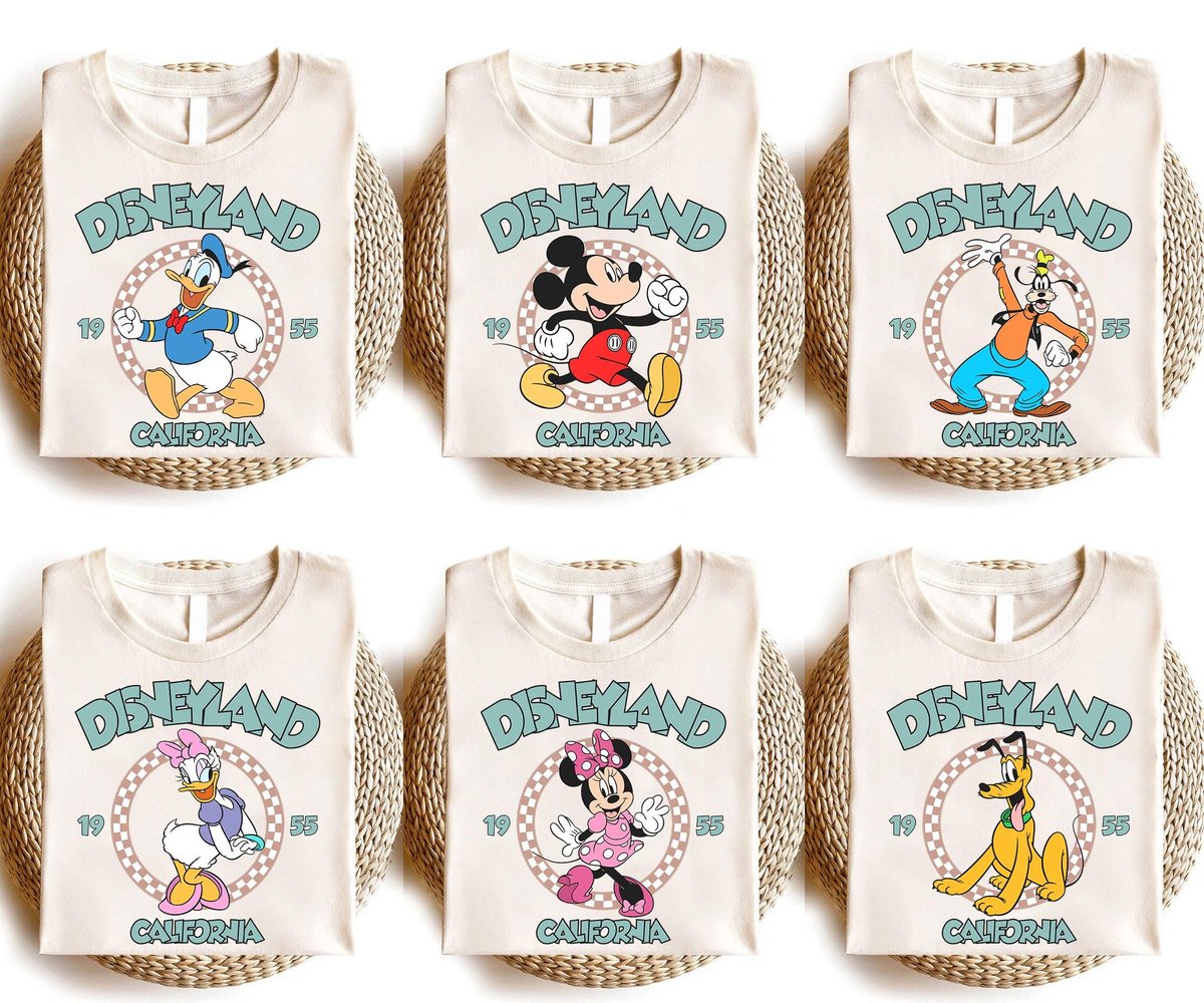Vintage Disneyland Mickey Shirts Disney Family Trip 2025 Tee