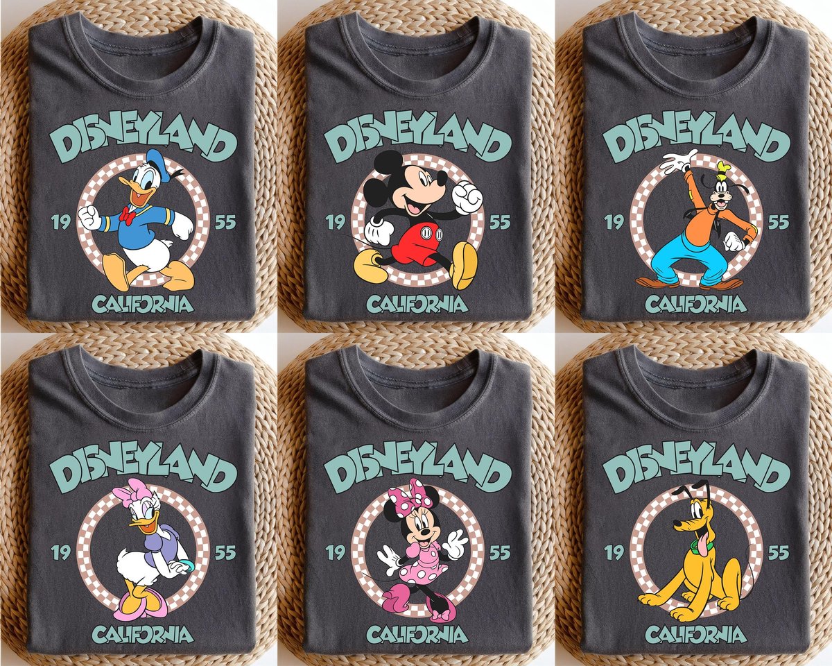 Vintage Disneyland Mickey Shirts Disney Family Trip 2025 Tee