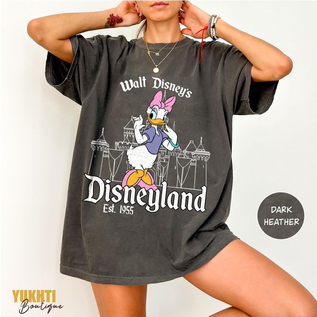 Vintage Disneyland Shirt Disney Character Tee Family Vacation 1955