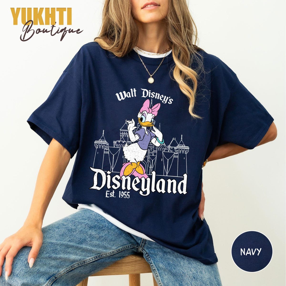Vintage Disneyland Shirt Disney Character Tee Family Vacation 1955