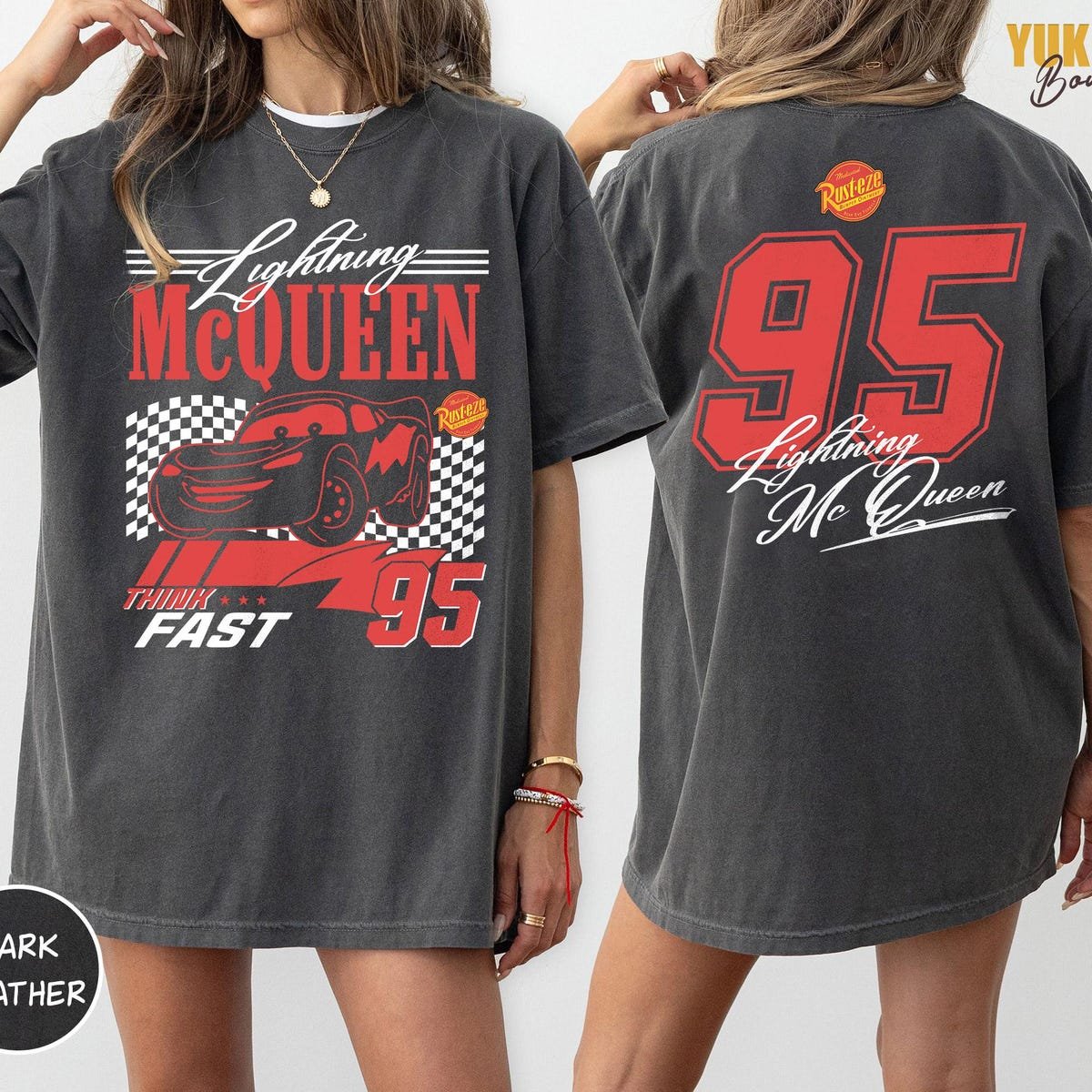 Vintage Lightning McQueen Shirt Rusteze Cars Tee Radiator Springs Top