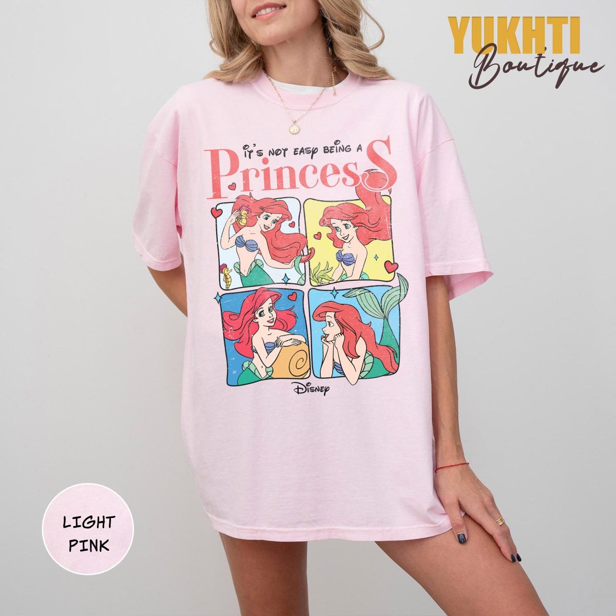 Vintage Little Mermaid T-Shirts Disney Princess Ariel Family Trip Shirt