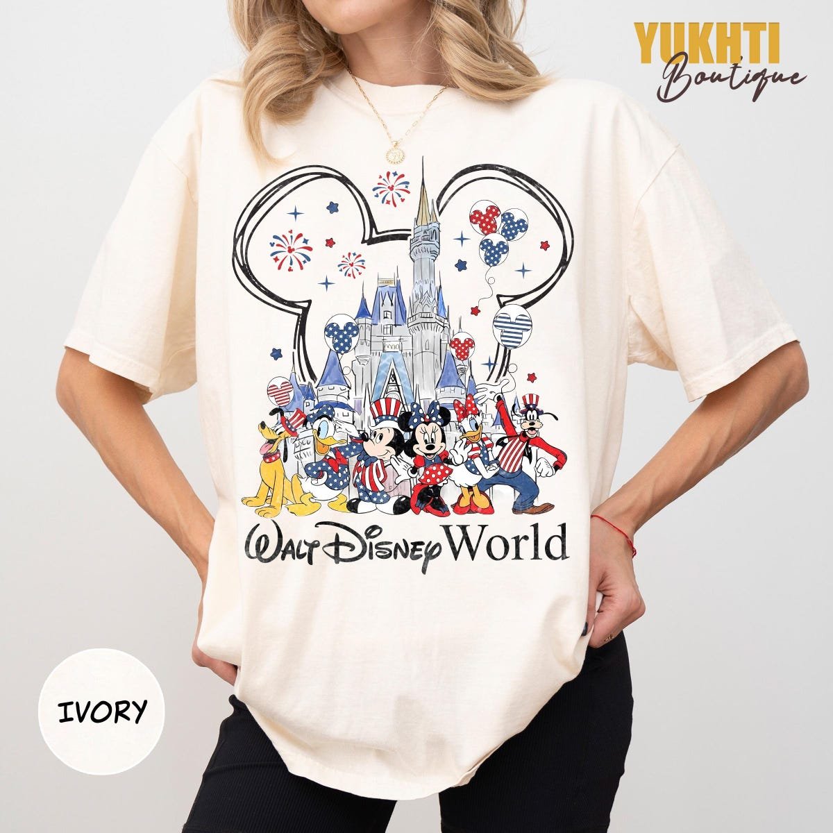 Vintage Mickey 4th of July Shirt Disney Patriotic Tee Independence Day