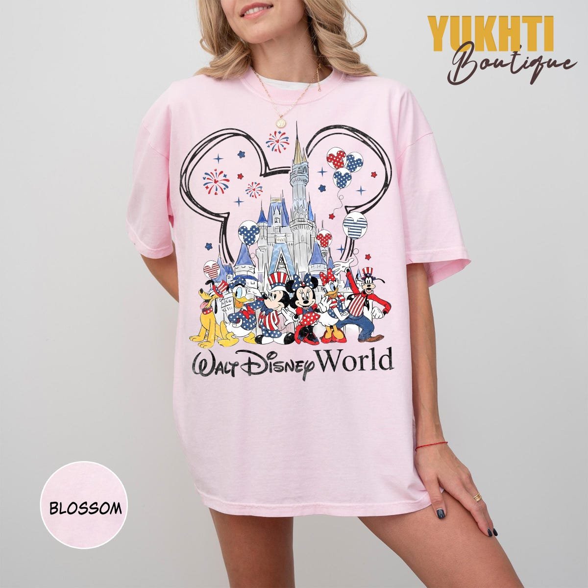 Vintage Mickey 4th of July Shirt Disney Patriotic Tee Independence Day