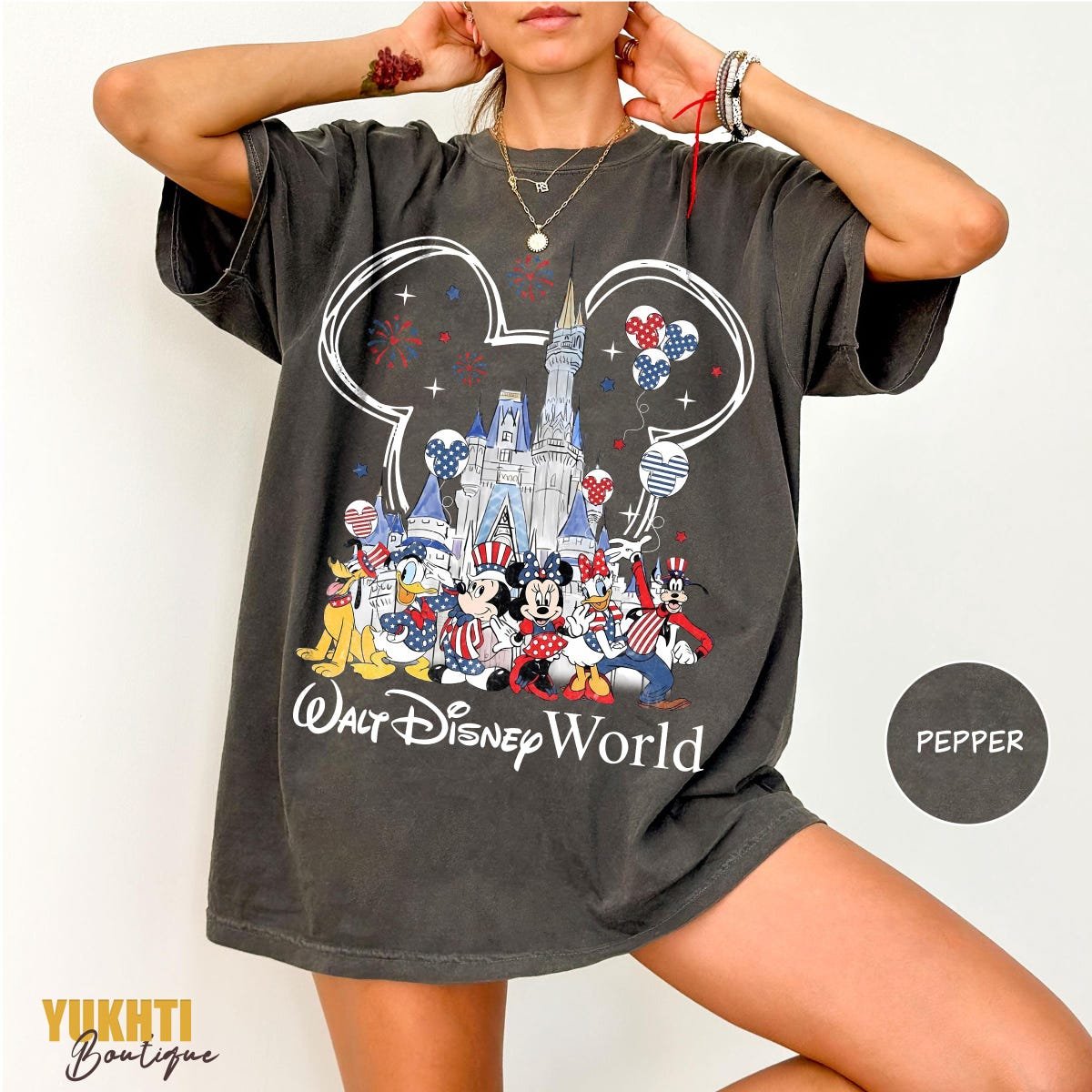Vintage Mickey 4th of July Shirt Disney Patriotic Tee Independence Day