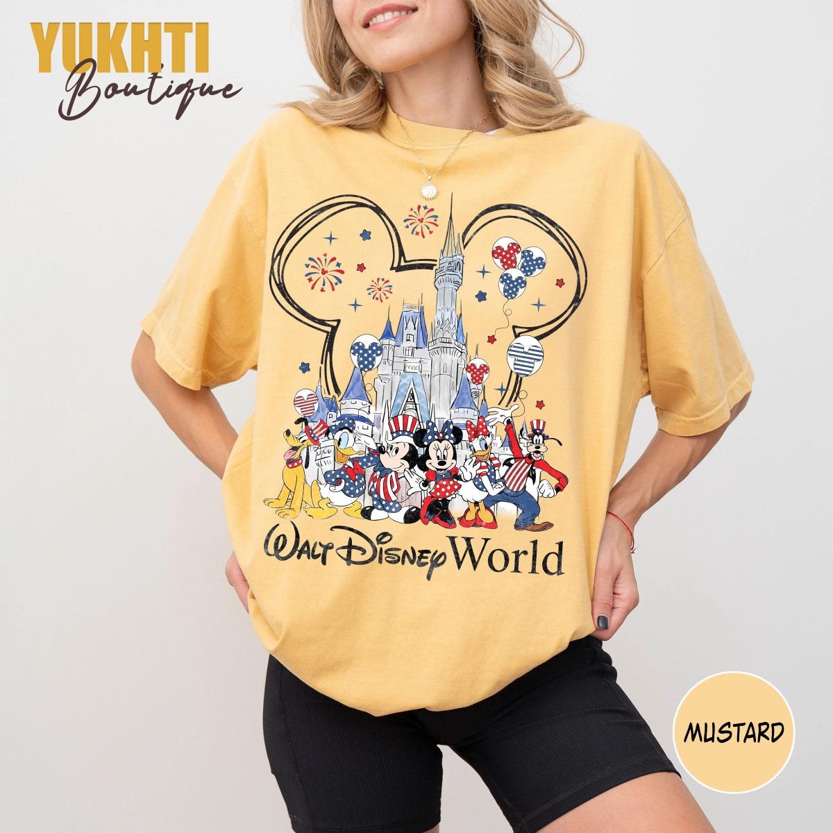 Vintage Mickey 4th of July Shirt Disney Patriotic Tee Independence Day