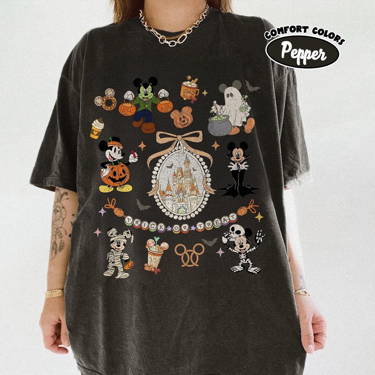 Vintage Mickey Halloween Shirts Disney Castle Ghost Tee Family Trip 2025