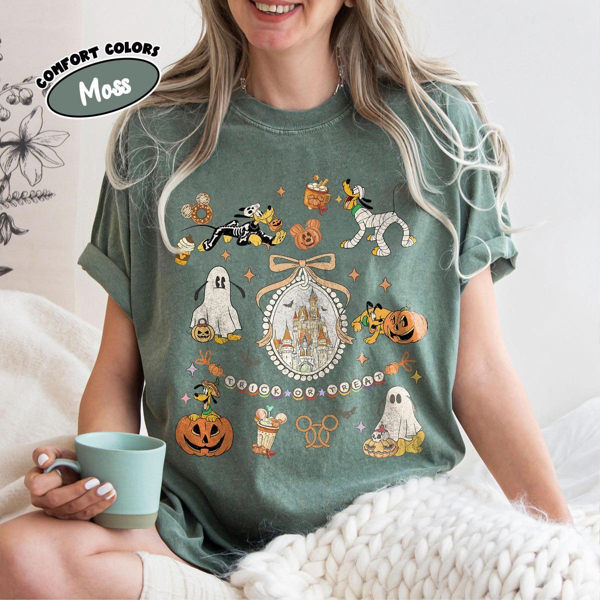 Vintage Mickey Halloween Shirts Disney Castle Ghost Tee Family Trip 2025