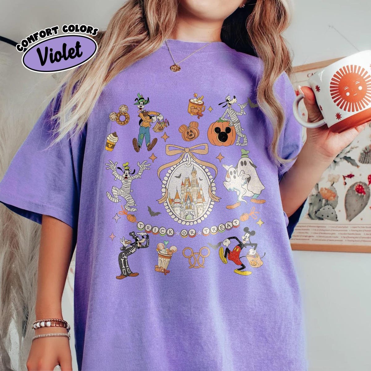 Vintage Mickey Halloween Shirts Disney Castle Ghost Tee Family Trip 2025