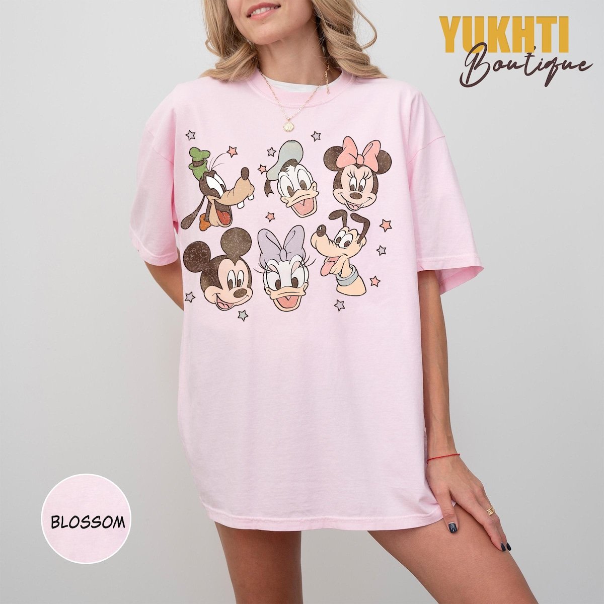 Vintage Mickey and Friends Shirt Disney Cartoon Tee for Family Vacation