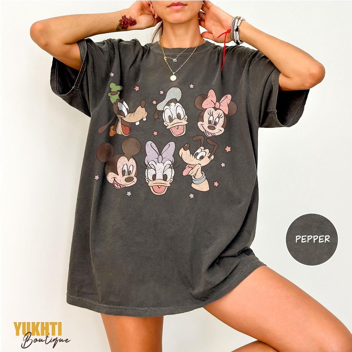 Vintage Mickey and Friends Shirt Disney Cartoon Tee for Family Vacation