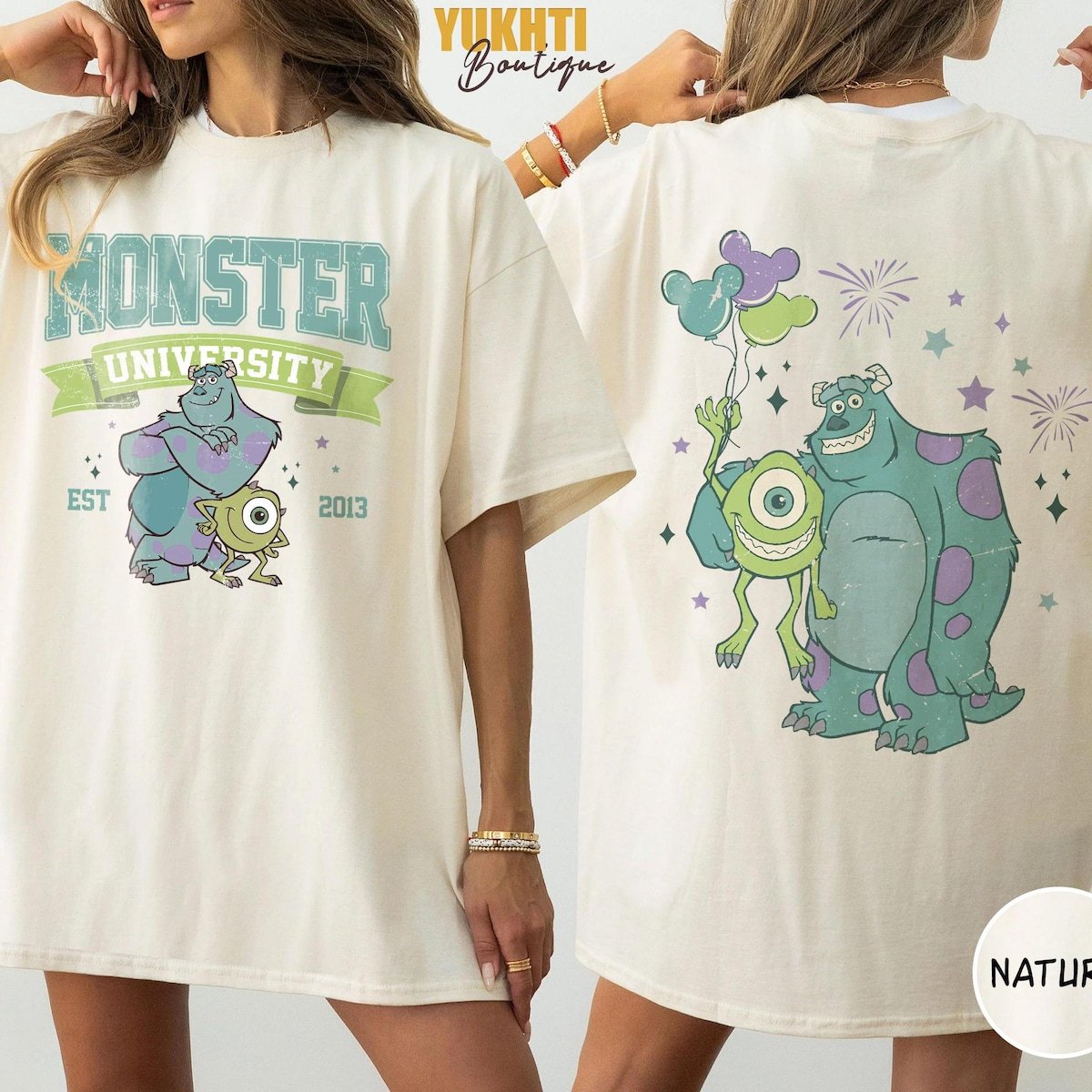 Vintage Monsters University 2013 Shirt Retro Disney Cartoon Apparel