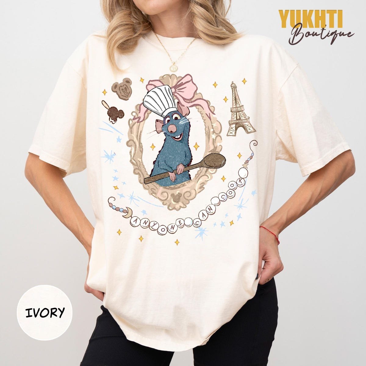 Vintage Ratatouille Chef Shirt Remy Disney Foodie Tee Pixar Graphic