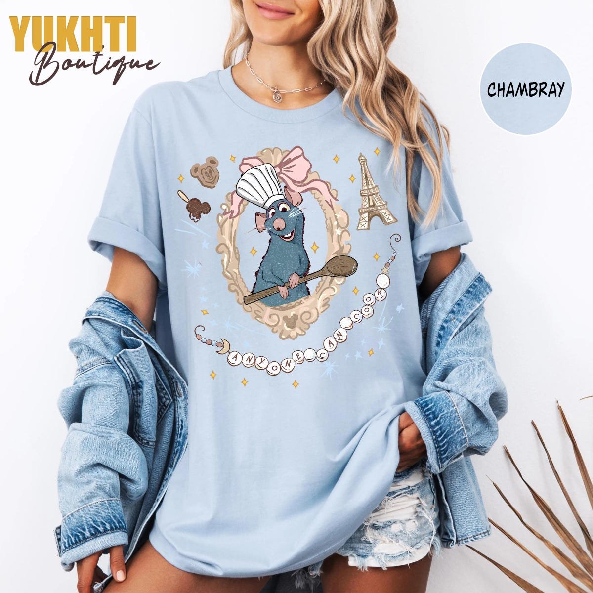 Vintage Ratatouille Chef Shirt Remy Disney Foodie Tee Pixar Graphic